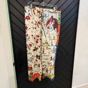 Oscar de la Renta Pants (L) 100% Silk